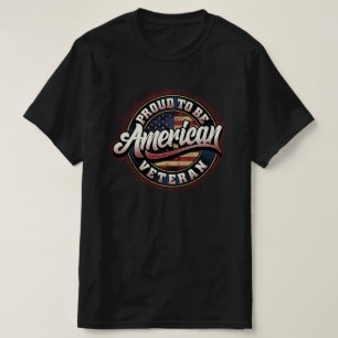 Camiseta orgulloso de ser el día de los veteranos americano