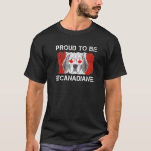Camiseta Orgulloso de ser el perro amante de la bandera can