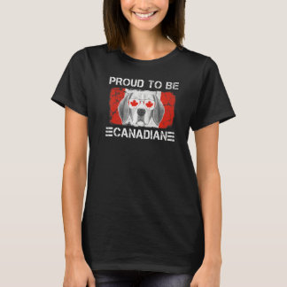 Camiseta Orgulloso de ser el perro amante de la bandera can