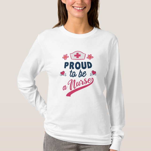 Camiseta Orgulloso de ser enfermera (Anverso)