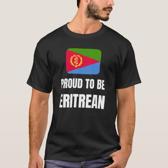 Camiseta Orgulloso de ser eritreo (Anverso)
