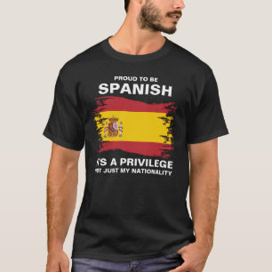 Camiseta Orgulloso de ser español, es un privilegio