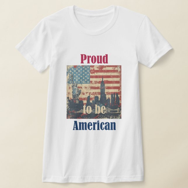 Camiseta Orgulloso de ser estadounidense (Distribución)