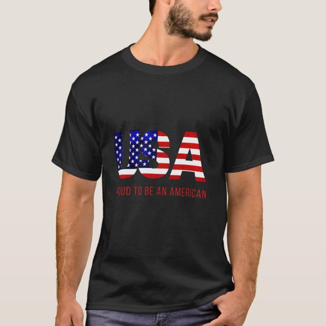 Camiseta Orgulloso de ser estadounidense (Anverso)