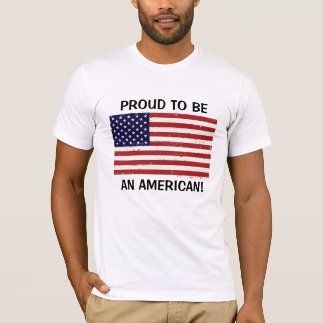 Camiseta ¡Orgulloso De Ser Estadounidense! (Anverso)