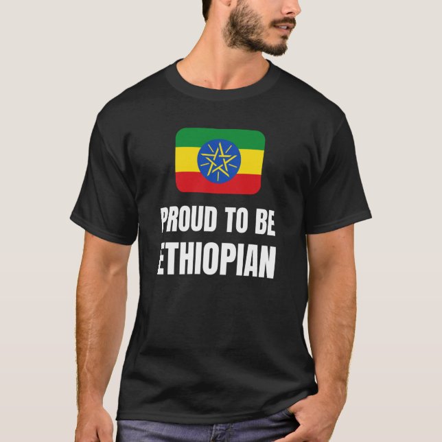 Camiseta Orgulloso de ser etíope (Anverso)