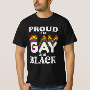 Camiseta Orgulloso De Ser Gay Y Negro Orgullo LGBT