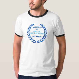 Camiseta Orgulloso de ser griego -propiedad de la civilizac