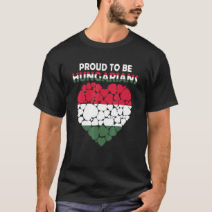 Camiseta Orgulloso de ser húngaro Amo la bandera de Hungría
