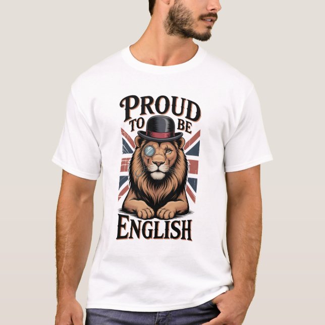 Camiseta Orgulloso de Ser Inglés (Anverso)