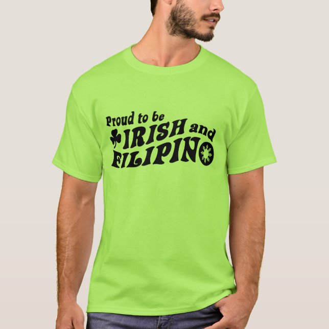 Camiseta Orgulloso de ser irlandés y filipino (Anverso)