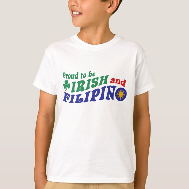 Camiseta Orgulloso de ser irlandés y filipino (Anverso)