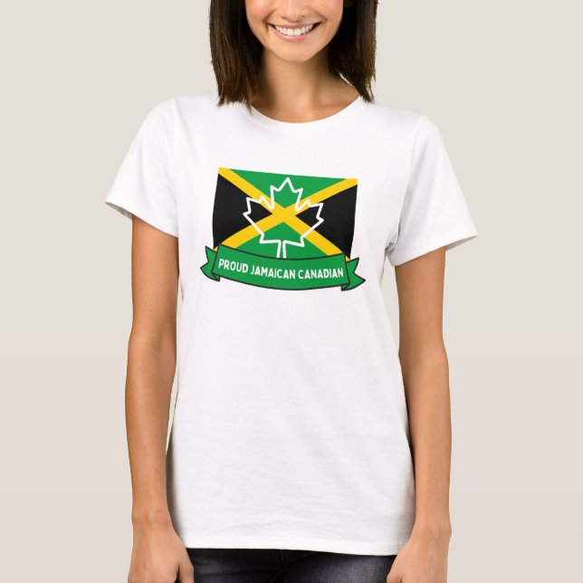 CAMISETA ORGULLOSO DE SER JAMAIQUINO CANADIENSE (Anverso)