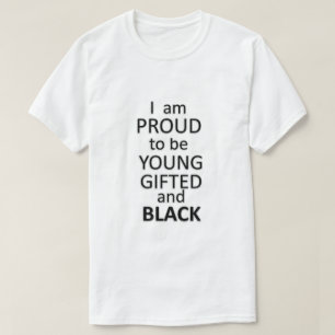 Camiseta Orgulloso De Ser Joven Gifado Y Negro