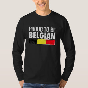 Camiseta Orgulloso De Ser La Bandera Belga Belga De Bélgica