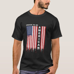 Camiseta Orgulloso de ser la bandera estadounidense Patriót