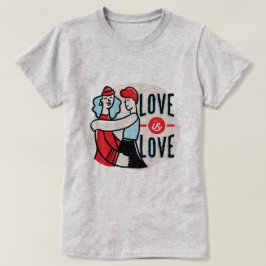 Camiseta Orgulloso de ser lesbiana gay, amor es amor