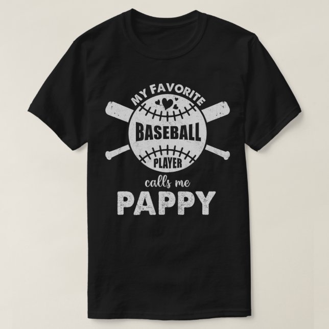 Camiseta Orgulloso De Ser Llamado Pappy Mi Juego De Béisbol (Diseño del anverso)