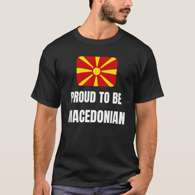 Camiseta Orgulloso de ser macedonio (Anverso)