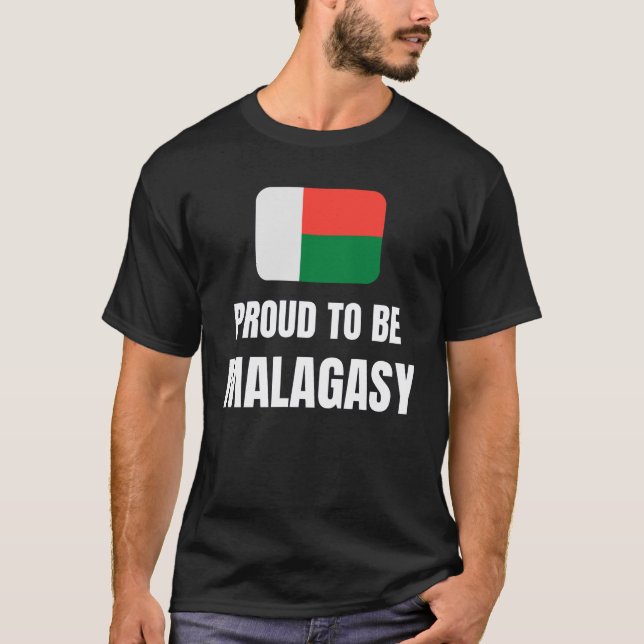 Camiseta Orgulloso de ser malgache (Anverso)