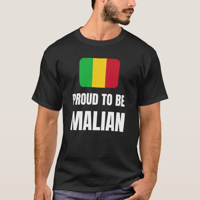 Camiseta Orgulloso de ser maliense (Anverso)