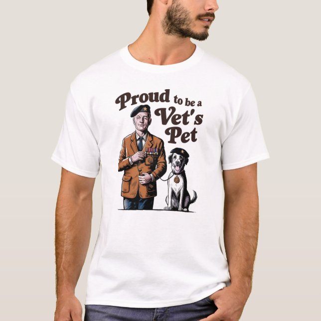 Camiseta Orgulloso de ser Mascota de un veterinario (Anverso)