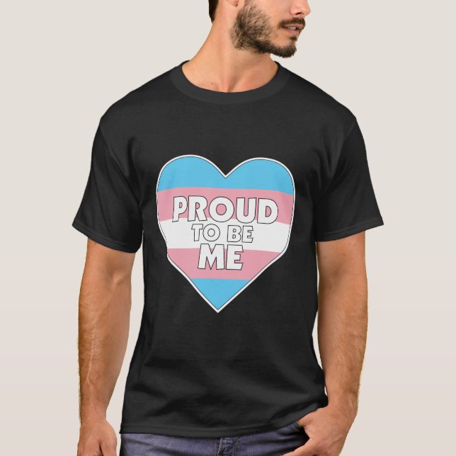 Camiseta Orgulloso de ser mi corazón transexual de la bande (Anverso)