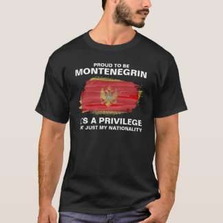 Camiseta Orgulloso de ser montenegrino, es un privilegio
