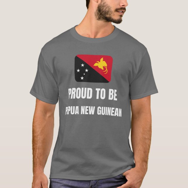 Camiseta Orgulloso de ser Papúa Nueva Guinea (Anverso)