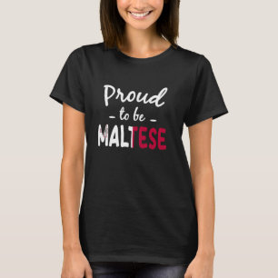 Camiseta Orgulloso De Ser Patrimonio De La Bandera Maltesa
