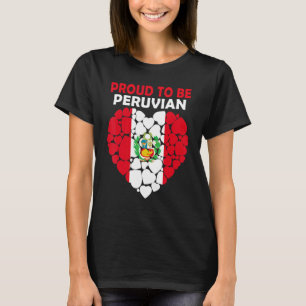 Camiseta Orgulloso de ser peruano amo la bandera de Perú