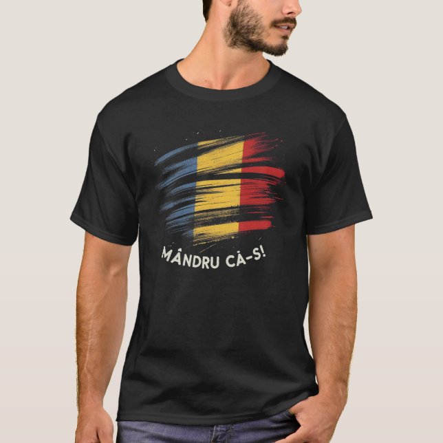 Camiseta Orgulloso de ser rumano cinta (Anverso)