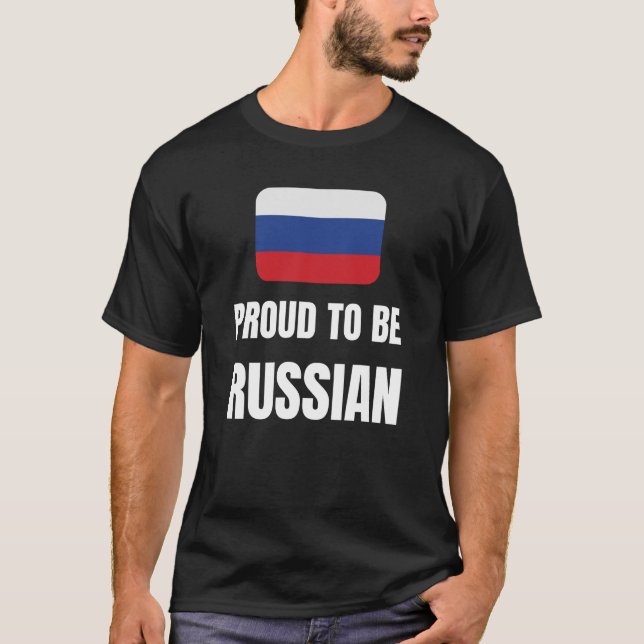 Camiseta Orgulloso de ser ruso (Anverso)