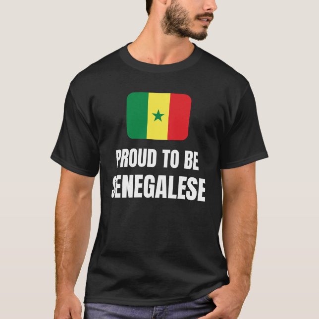 Camiseta Orgulloso de ser senegalés (Anverso)