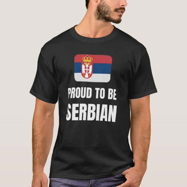 Camiseta Orgulloso de ser serbio (Anverso)