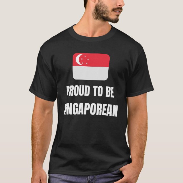 Camiseta Orgulloso de ser singapurense (Anverso)