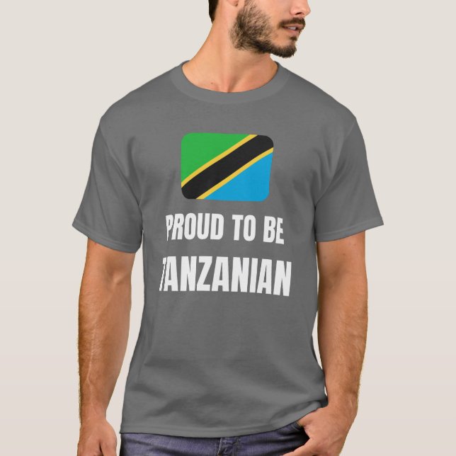 Camiseta Orgulloso de ser tanzano (Anverso)
