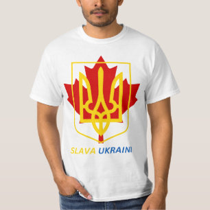 CAMISETA ¡ORGULLOSO DE SER UCRANIANO CANADIENSE - SLAVA UKR