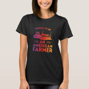 CAMISETA ORGULLOSO DE SER UN AGRICULTOR 2 AMERICANO