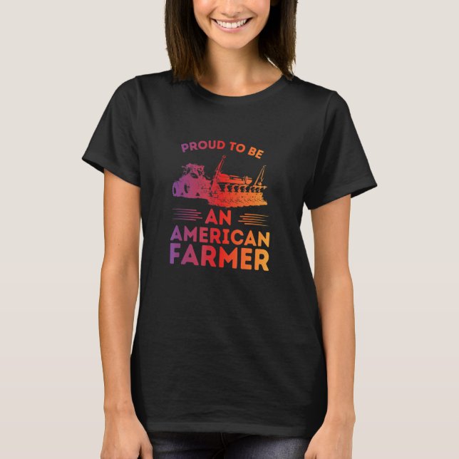 CAMISETA ORGULLOSO DE SER UN AGRICULTOR 2 AMERICANO (Anverso)