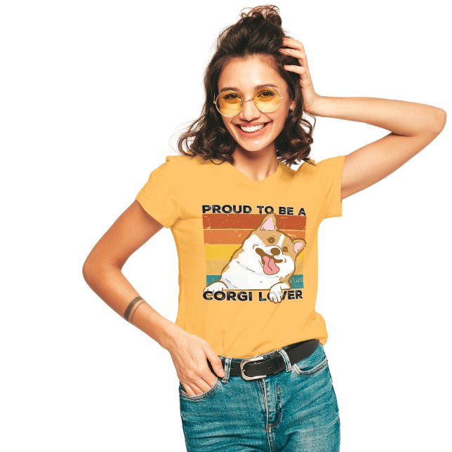 Camiseta Orgulloso De Ser Un Amante De Corgi (Subido por el creador)