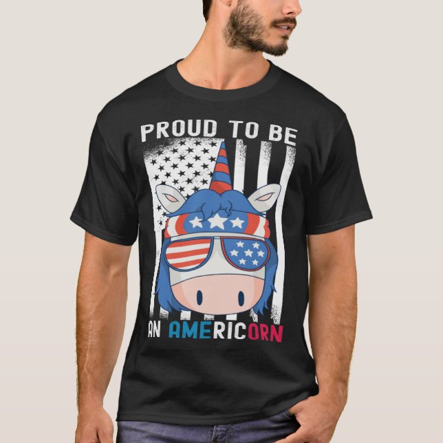 Camiseta Orgulloso de ser un americano (Anverso)