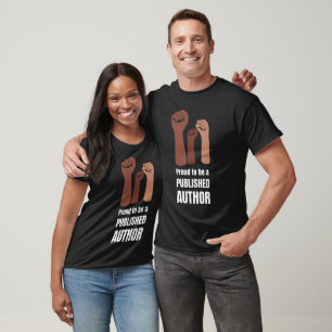 Camiseta ORGULLOSO DE SER UN AUTOR DE Melanin Negro PUBLICA