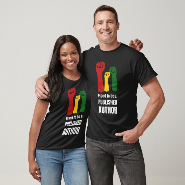 Camiseta ORGULLOSO DE SER UN AUTOR Negro PUBLICADO (Unisexo)