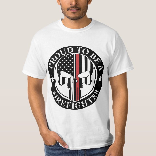 Camiseta Orgulloso De Ser Un Bombero (Anverso)