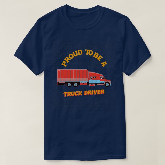 Camiseta Orgulloso de ser un camionero 1 (Diseño del anverso)