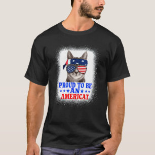 Camiseta Orgulloso De Ser Un Gato Americat Patriótico 4 De