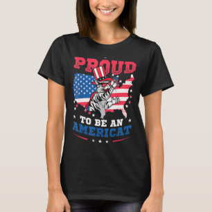 Camiseta Orgulloso De Ser Un Gato Temático De La Bandera De
