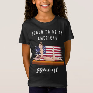 Camiseta Orgulloso De Ser Un Gimnasta Estadounidense