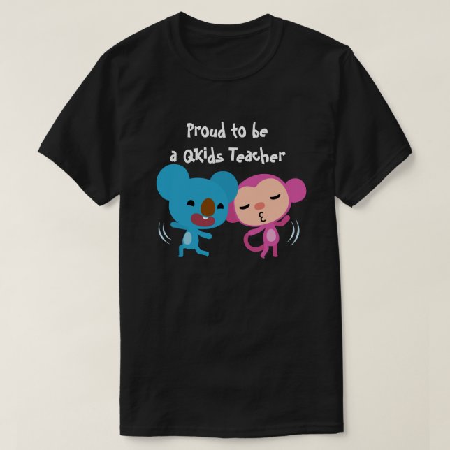 Camiseta Orgulloso de ser un maestro de Qkids con el logoti (Diseño del anverso)